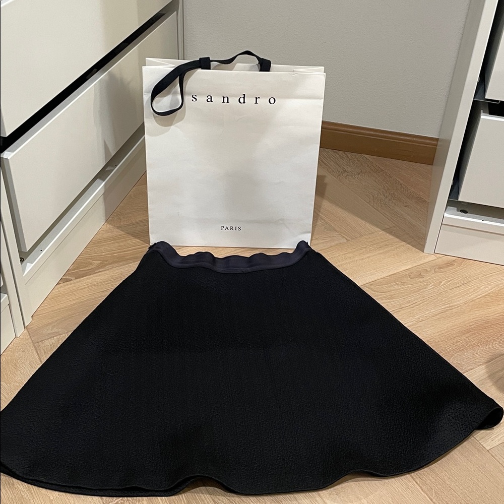 Sandro Paris Black Skirt Size 2 Like New